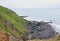 Cliffs and Shale Rock Layers on North Devon Coast near Hartland Quay, England, UK