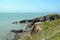 Cliffs shore ireland near to dublin city