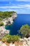 Cliffs in Telascica Nature Park,Croatia.