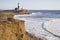 Cliffs to the Montauk Point Lighthouse.