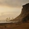 Cliffs in Vik village, Iceland