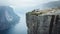 Cliffside Retreat: Norwegian Camping Mobile Adventure