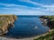 Clifftop walk at the Tomb of the Eagles, South Ronaldsay, Orkney