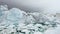 Climate Change and Global Warming - Icebergs from melting glacier on Greenland