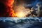 Climate change leads to boiling oceans