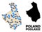 Climate Collage Map of Podlasie Province