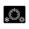Climate control knob glyph icon