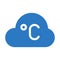 Climate glyph colour vector  icon