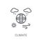 Climate icon. Trendy Climate logo concept on white background fr