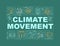 Climate justice word concepts banner