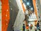 Climb central bangkok Thailand : Attractive of many people climbing up the wall in gym