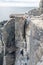 Climber on Otter Cliff in Acadia National Park