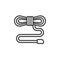 Climber rope line icon