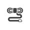 Climber rope vector icon