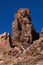 Climbers climb to the peak of the Teide National Park