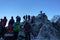 Climbers over the Kala Patthar, Gorak Shep, Everest Base Camp trek, Nepal