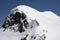 Of climbers roped together on Breithorn