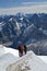 Climbers in the snowy mountain