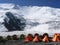 Climbing camp in the mountains of Kyrgyzstan