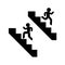 Climbing and going down stairs symbols