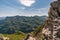 Climbing the Karhorn Via Ferrata near Warth Schrocken in the Lechquellen Mountains