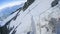 Climbing Mont Blanc, Dangerous Couloir passage