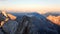 Climbing mountain ridge watzmann in germany