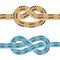 Climbing rope knot symbols