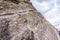 Climbing Steep Rock Walls at the Grassi Lakes near Canmore