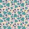 Climbing vines in the spring time seamless pattern
