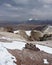 Climbing the volcano Cerro Acotango, in Bolivia