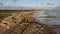 Climping Beach Aerial Video and damaged sea defence