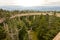 Clingman`s Dome viewpoint of pathway and mountains