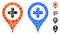 Clinic Pointer Composition Icon of Circles