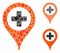 Clinic pointer Composition Icon of Humpy Pieces