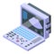 Clinic scanner icon isometric vector. Ultrasound baby
