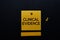 Clinical Evidence write on sticky notes isolated on office desk. medical and education concept