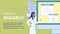 Clinical Research Cartoon Web Banner Template