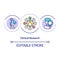 Clinical research concept icon