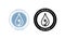 Clinically tested vector water drop icons