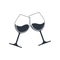 Clink glasses graphic icon