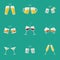 Clink glasses icons.