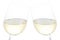 Clink glasses with white wine