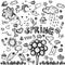 Clip art spring black&white illustrations