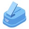 Clip hole puncher icon, isometric style