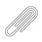 Clip for papers vector line icon.