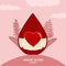 Clipart Blood Donor Backgorund Pink. 01