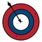 Clipart of a bullseye vector or color illustration