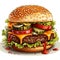 clipart delicious fresh hot large burger