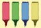 Clipart of felt-tip pens highlighters